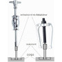 FreeTec 16 pièces Kit Extracteur Roulement Interieur, 8mm-58mm Arrache Roulement Interieur, Outil d'Extraction de Roulement de T