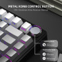 AJAZZ x Attack Shark X85 Clavier mécanique,Clavier de Jeu sans Fil 75% avec Knob,Rembourrage à 5 Couches,PBT Side-Printed Keycap