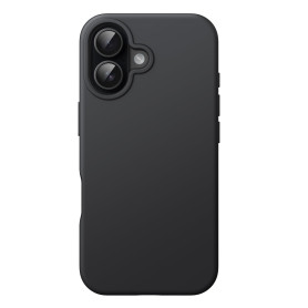 JETech Coque Silicone pour iPhone 16, Noir | Toucher Soyeux, Étui Housse Protection Antichoc, Résistant aux Rayures, Doublure en