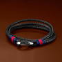 Tommy Hilfiger Jewelry Bracelet pour Homme en Cuir Noir - 2700534