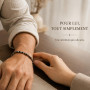 Lueaurra Bracelet Homme Pierres Naturelles Cadeau Homme Garçon | Cadeaux Homme Cadeau Anniversaire Homme Cadeau Noel Fete des Pe