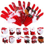 Aneco Lot de 24 bracelets de Noël pour fêtes de Noël Père Noël, bonhomme de neige, renne, ours