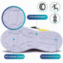 Chaussures de Sport Garçon Enfants Basket Léger Chaussure Athlétiques Sneakers Fille de Course Mode Respirant en Salle Compétiti