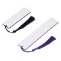 Lot de 30 Marque-pages Vierges par Sublimation, Marque-pages Double Face en MDF avec Pompons Colorés, étiquettes pour Lecteurs, 
