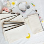 Aibeli 20 Pièces Petite Pochette Tissu Zippée pour Graffiti et Impression | Petite Sac en Tissu Vierge DIY, Pochon, Pochette Maq
