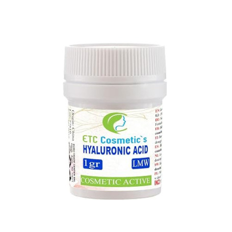 Poudre d'acide hyaluronique - 1g LMW (LOW molecular weight), 100% NATUREL & FORT Anti-âge, Filler-rides, Faire soi-même sérum, c