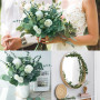 JOZMMZEOOA 30 Pièces Eucalyptus Artificiel,Eucalyptus Fleurs Séchées | Feuillage Artificiel D'Eucalyptus Artificielles Branche D
