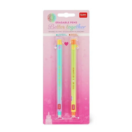 LEGAMI Stylos gel effaçables édition spéciale Saint-Valentin 2026 Better Together édition Saint-Valentin