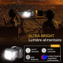LETOUR Lampe Torche,Lampe Torche LED Ultra Puissante 7 Modes 10000 mAh Lampe de Poche LED Ultra Puissante Rechargeable Torche po