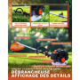 LADAMI Débroussailleuse à essence 52 cc 2 temps avec coupe-bordure à essence et débroussailleuse, taille-haie, tronçonneuse 3 CV