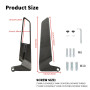 HeyMortoto retroviseur moto embout de guidon, rétroviseur moto embout de guidon, rétroviseurs latéraux Stealth Wind pour Z650 Z9