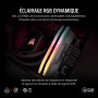 CORSAIR Vengeance RGB RS DDR5 32Go (2x16Go) Jusqu'à 6000MHz AMD Intel RAM | Mémoire pour Ordinateur de Bureau, Compatible AMD EX