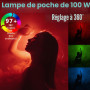 Lumiere Photo, COLBOR W100R LED Photo RGB,Photographie Light avec Batterie Charge Portable APP contrôle,RGB Full Color Mode, écl