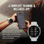 COROS Pace 4 Pro Montre de Sport GPS, écran AMOLED 1,47''- Blanc Silicone | Titane, verre saphir, écran AMOLED 3500 nits, GPS do