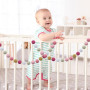 Guirlandes en Boule en Feutre 3Pcs Pom Poms Guirlande | 90 Pompons Guirlande Chambre Enfant 7,8 Pieds de Long pour Enfants Chamb