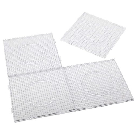 H&W Lot de 4 grands panneaux perforés transparents de 5 mm, avec 4 papiers cadeau (WA3-Z1)