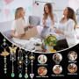 VEEKAY 402 Pièces Kits de Fabrication de Attrape-Soleil,DIY Cristal Suncatchers,Pendentif Cristal à Suspendre Attrape-Lumière,po