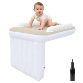 Lit Gonflable Enfant, Lit Bebe Voyage, Siege Auto Gonflable Voyage Enfant, Extension de Siège pour Enfants, Lit Gonflable Portab