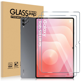 ELYCO 2+2 Pièces Verre Trempé pour Samsung Galaxy Tab S11 Ultra 14.6 Pouces | 2 Pièces Protection Écran + 2 Pièces Caméra Arrièr
