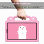 A-BEAUTY Coque pour Xiaomi Redmi Pad SE 8,7" 4G 2024, Rose | Housse de Protection Antichoc avec [Bandoulière] [Poignée et Suppor