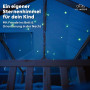 lilimaus Ciel de lit cabane étoiles phosphorescentes - Déco lit Enfant | Cadeau fille ou garçon, rideaux pour lits 90x200 et 120