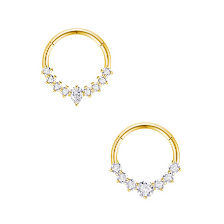 jagosen Septum Nasal Cerceaux 2pcs 16g 8mm 10mm Acier Chirurgical Spirale Oreille Guo Cartilage Boucles D'oreilles Septum Nasal 