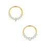 jagosen Septum Nasal Cerceaux 2pcs 16g 8mm 10mm Acier Chirurgical Spirale Oreille Guo Cartilage Boucles D'oreilles Septum Nasal 