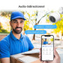 EZVIZ Outpro 2K Caméra Surveillance WiFi Extérieure avec Vision Nocturne en Couleur, Alarme Sirène et Flash, étanche IP67, Détec