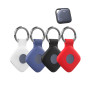 toergy Lot de 4 Coques de Protection en Silicone avec Porte-clés, compatibles avec Le Traceur UGREEN Tracker Tag, Noir, Rouge, B