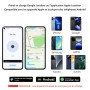 ATUVOS Traceur Android Air Tag Lot de 4 | Smart Tag, Fonctionne avec l'app Google et Apple Localiser, Localisateurs Bluetooth po