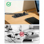 Multiprise encastrable avec USB - Prise de Table escamotable avec 2 Ports USB C (20 W) et 2 Ports USB A - Prise encastrable pour