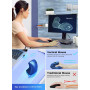 Souris ergonomique verticale sans fil 2,4 GHz, rechargeable, optique haute précision, réglable 800/1200/1600 DPI, pour ordinateu