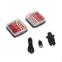 Kit de feux arrière magnétiques sans fil pour remorque 12–24 V - Kit de feux arrière LED R65