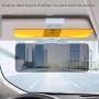 AMONENZ Rallonge Pare Soleil Voiture 2-en-1, Protection Contre L'éblouissement Jour et Nuit, Extenseur Ecran Solaire Voiture Pli