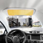 AMONENZ Rallonge Pare Soleil Voiture 2-en-1, Protection Contre L'éblouissement Jour et Nuit, Extenseur Ecran Solaire Voiture Pli