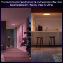 Philips Hue Devote Plafonnier Slim, M, 421 mm, Rond, Blanc | White and Colour Ambiance, Smart LED, 23W, Variation Intensité Lumi