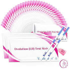 Test d'Ovulation, Détection Haute Sensibilité, Résultats Clair et Facile à Lire, pour le Suivi Quotidien du Cycle de Fertilité, 