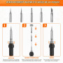 9 pièces Fer à Souder 60W, Soudure Électronique avec Température Réglable 200-450℃, 5 Pannes Soudure Précision, Interrupteur ON/
