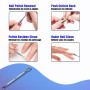 Coupe Cuticule Ongle Professionnel en Acier Inoxydable Longivia® Pince Coupante de Precision avec Repousse Cuticules Ciseaux Rem