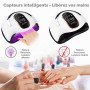 Beyao Lampe LED professionnelle pour ongles 168 W Sèche-ongles UV Machine Nail Art maison salon avec capteur automatique, 4 minu