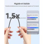 ELEGOO Filament PLA+ 1,75mm Blanc 4KG | PLA Plus Haute Résistance 3D, Précision Dimensionnelle ±0,02mm, Bobine 1kg, Compatible a