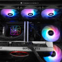 Thermalright TR Aqua Elite 360 V3 Ventilateur de processeur liquide double PWM ARGB avec roulements S-FDB, pompe à commande PWM 