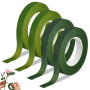 WEGLOK Lot de 4 Ruban de Fleuriste - Rouleaux de Ruban Adhésif en Papier Floral Rubans, pour Bouquets de Fleurs, pour Enveloppem