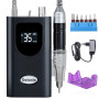 Delanie Ponceuse pour Ongles Professionnelle Electrique 35000RPM Sans Fil Portable pour Manucure Pédicure avec 6 Embouts et Affi