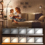 Mojimdo 120 LED Lampadaires, Lampe sur Pied à Commande Tactile [3 modes de couleur et 10 niveaux de luminosité] lampe de lecture