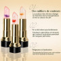 3 Pièces Beauté Jelly Lipstick, Rouge à Lèvres Magique Changeant de Couleur, Fleurs Transparent Baume à Lèvres Set, Soin Naturel