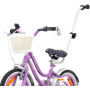 sun baby Heart Bike Vélo Enfant Fille 12/14/16 Pouces 2+ Ans | Roulettes stabilisatrices, barre de poussée amovible, panier, son