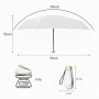 Maykafay Parapluie Pliant Compact Anti UV- Parapluie