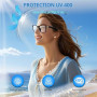 SUNSEATON Lunettes Connectées de Traducteur IA, Lunettes de Soleil Polarisées Bluetooth, Verres Photochromiques, Assistant Vocal