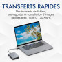 LaCie 5ToMobile Drive | USB-C (STLP5000400) | HDD portable, sauvegarde un clic. Essai Adobe CC. Garantie 3 ans + Rescue